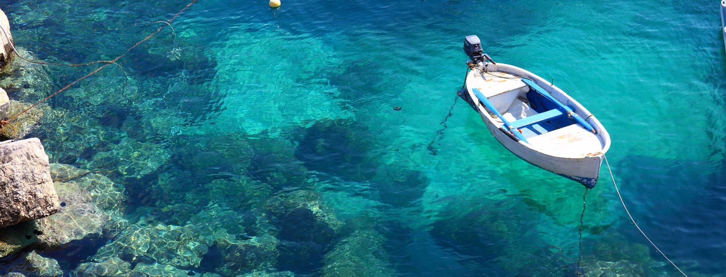 Sjøbad i Isole Tremiti, Apulia i Italia