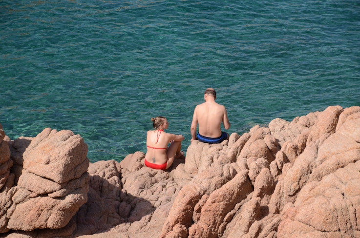 Strand Li Cossi Sardinien In Italiade