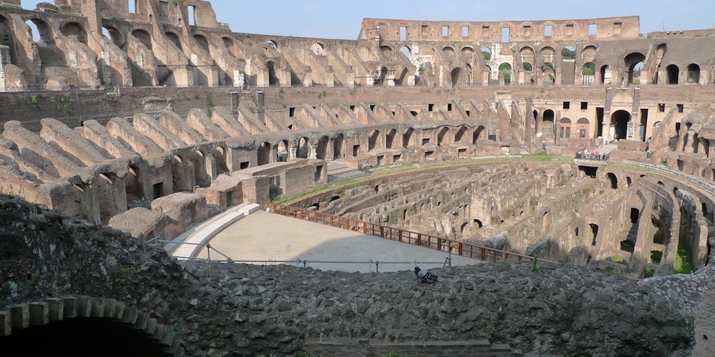 The interior of the Colosseum