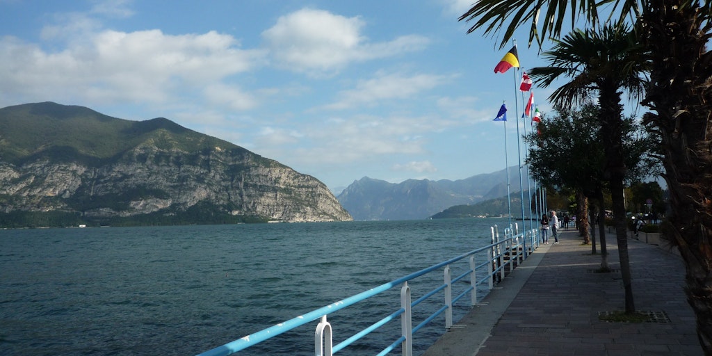 The promenade of Iseo town