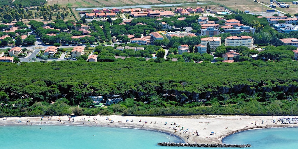 At Vada you'll find a classic Tuscan beach with a pine forest behind