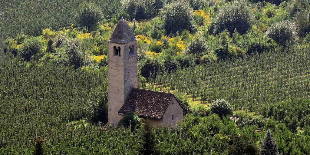 The small church in San Procolo a Naturno
