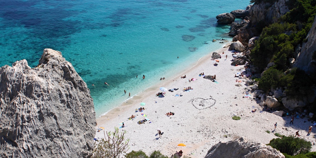 The beach Fuili near Cala Gonone in Sardinia