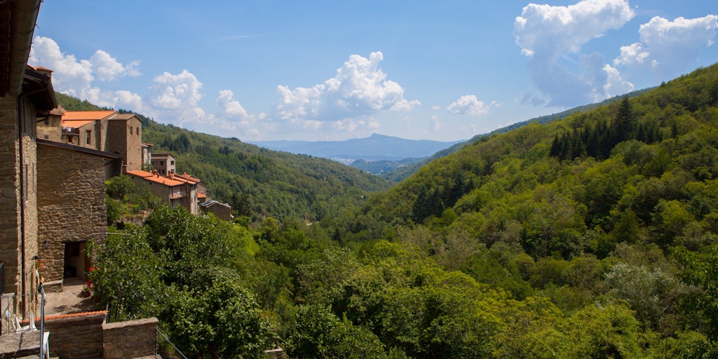 Views of the valley from Ortignano Raggiolo