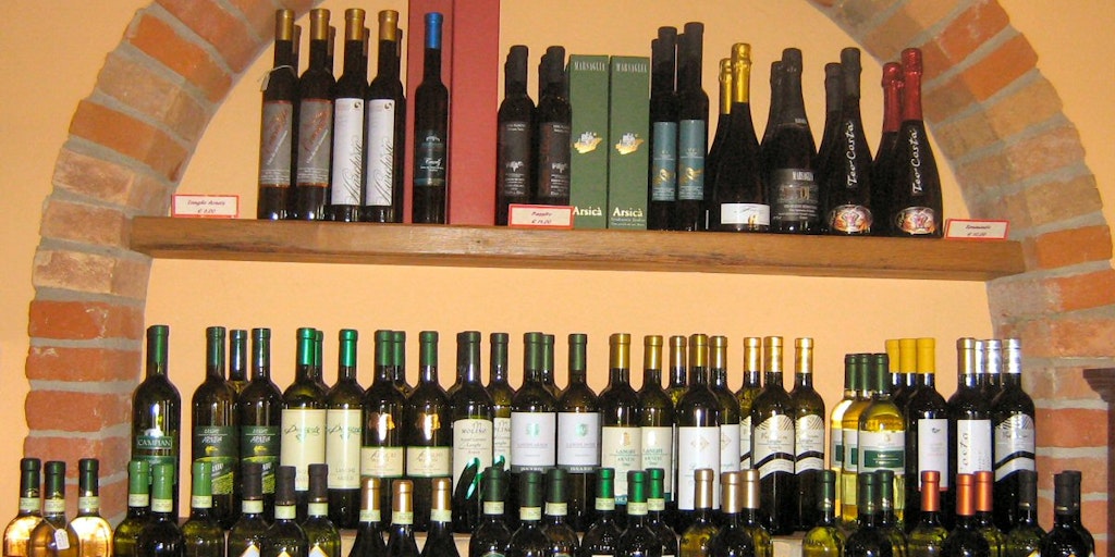 Wide selection of wines