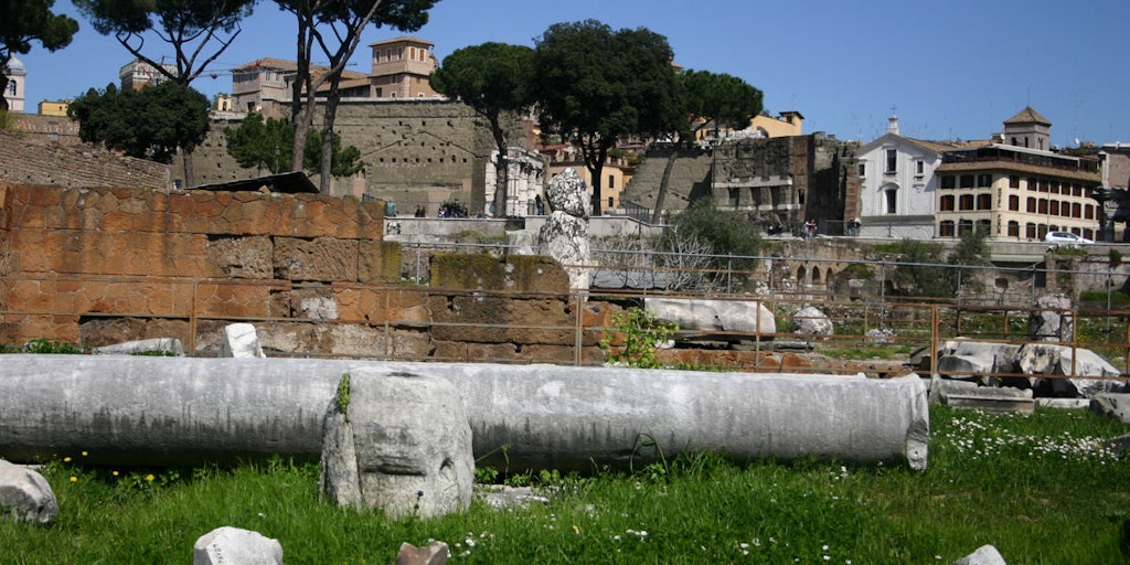 The interior of the Roman Forum