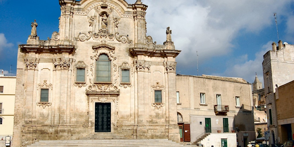 Une des nombreuses églises de Matera. Ici: San Francesco d'Assisi