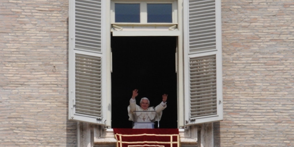 The former Pope Benedict 16th