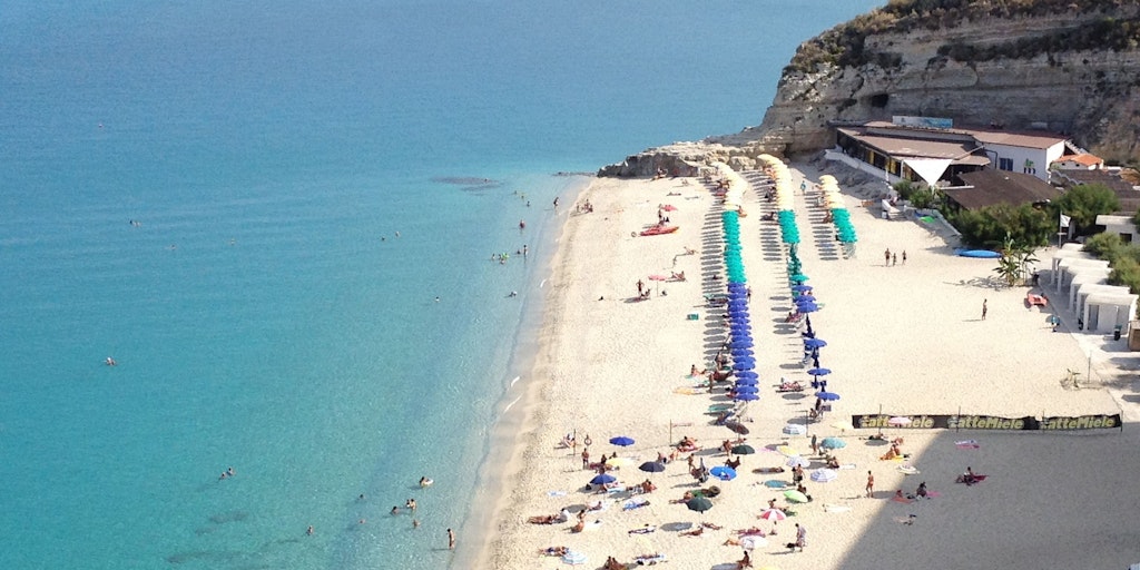 The beach in Tropea