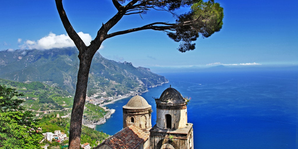 View of the coastline from Ravello