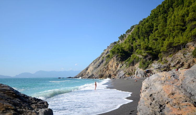 Punta Corvo Beach Liguria In Italiacom