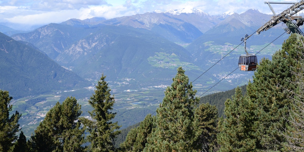 The cable car up to Plose (1,067 masl) in South Tyrol